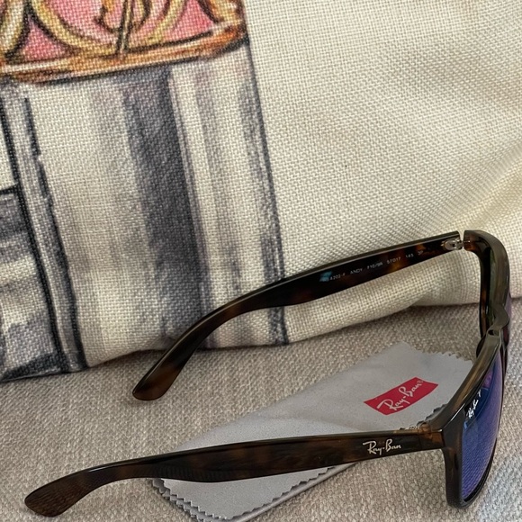 ⭐️COA⭐️RAY-BAN Polarized Sunglasses w/case & cloth~coolest Vintage frames - Picture 7 of 13